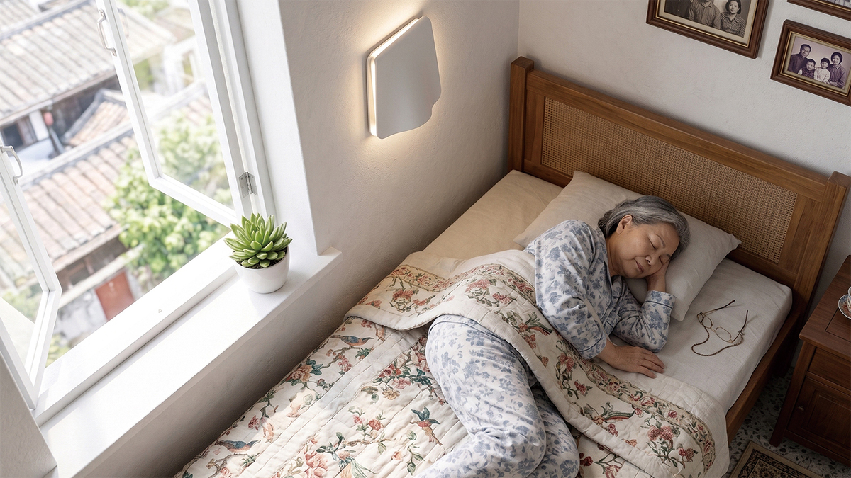 臥室無感守護，偵測睡眠與異常狀態