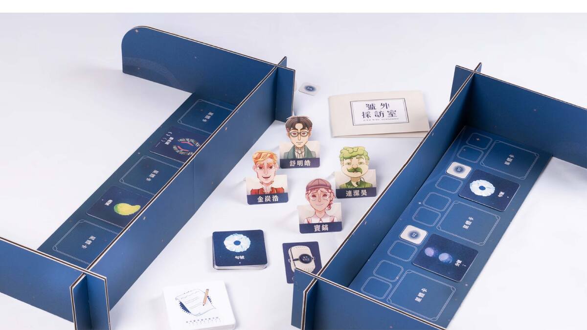 號外採訪室桌遊｜全套組件展示