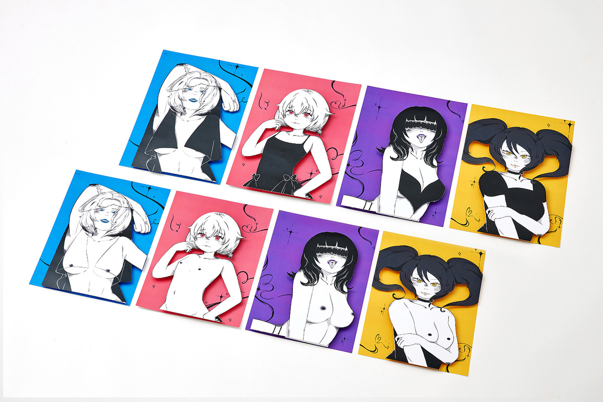 不同形象與個性的女性人物海報