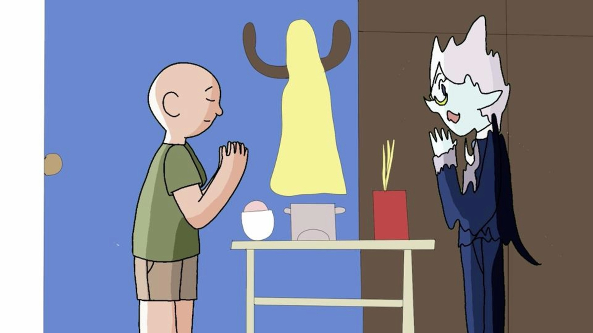 提姆拜訪了阿亮家，被阿亮家的行為給嚇到了。