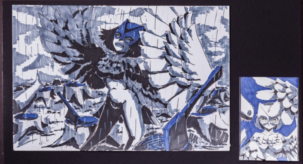 蘭嶼角鴞（海報和明信片可以做成宣傳用的工具來做保育和學習的工具