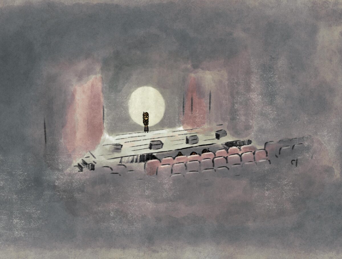 嘈雜的人聲掩蓋了原本的寂靜。