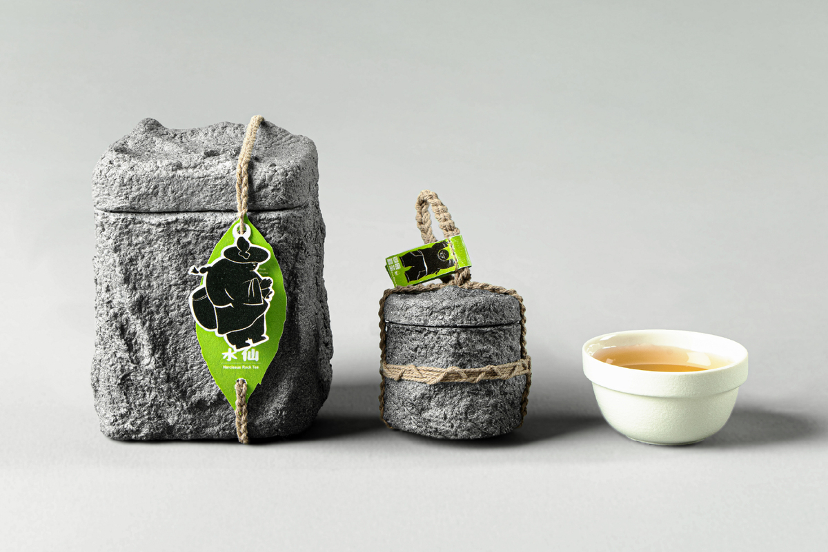 岩石觸感茶罐結合插畫，拉近年輕族群。