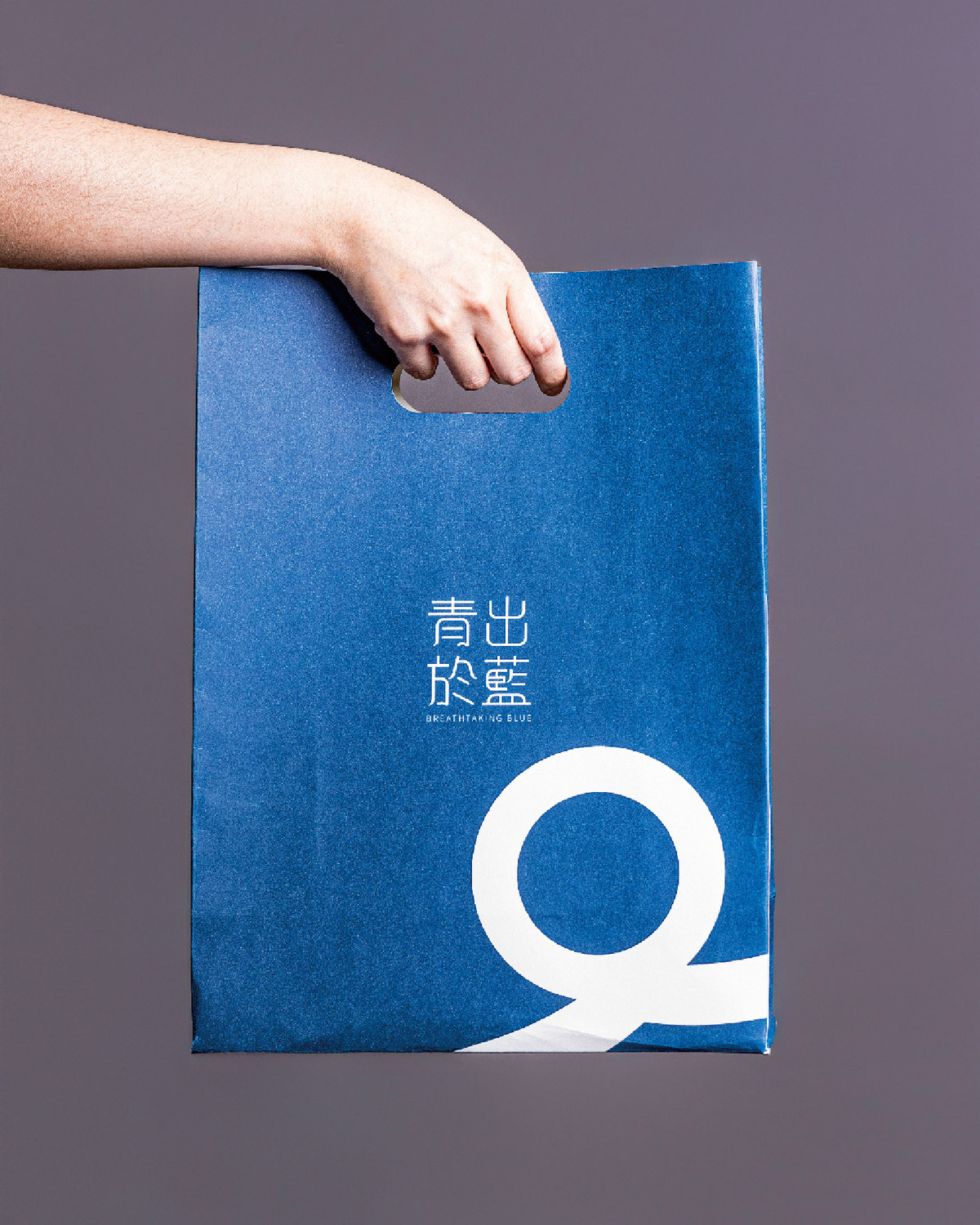 購物紙袋展示。