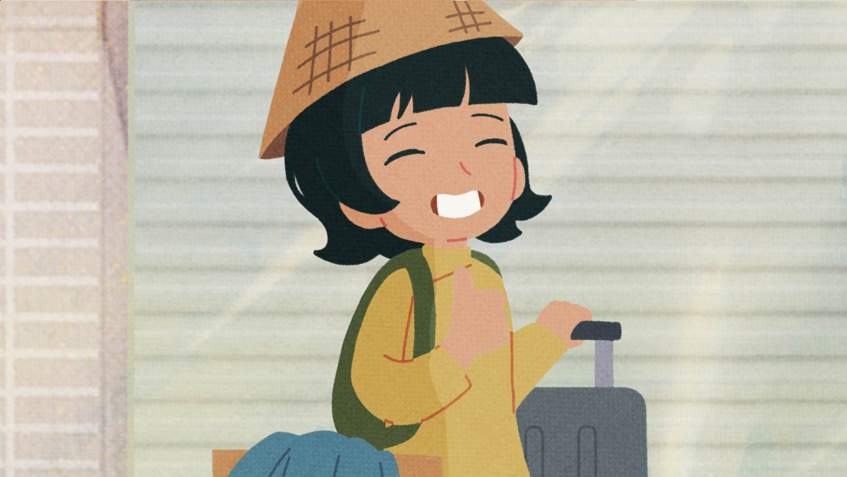 女兒準備與媽媽回越南探親
