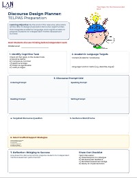 TELPAS Discourse Planning Challenge: Academic Language