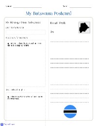 Writing a Postcard from Botswana