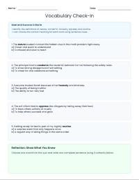 Mastering New Vocabulary: A Quick Quiz