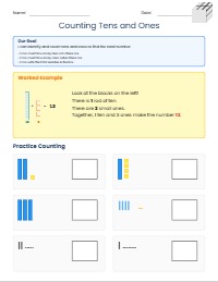Counting Tens and Ones Practice