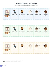 Classroom Rules Visual Icons
