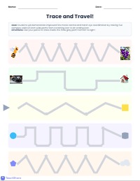 Fun Paths Fine Motor Control Worksheet