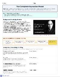 The Complete Keynesian Macroeconomic Model