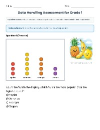 Grade 1 Data Handling