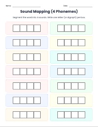 Segmenting CVC Words with Elkonin Boxes