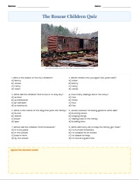 The Boxcar Children Comprehension Quiz