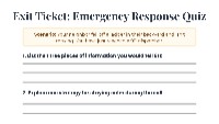 Introduction to 911: When and How to Call