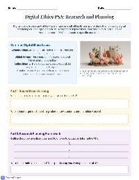 Digital Ethics PSA Planning Guide
