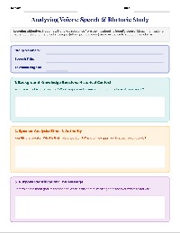Speech Analysis Worksheet