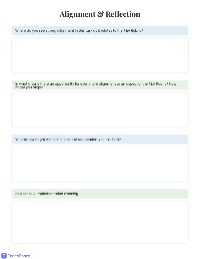 Curriculum Task Reflection Slip