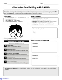 Character Goal Setting With CANDO