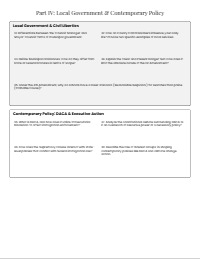 Comprehensive North Carolina Civics Mastery Worksheet