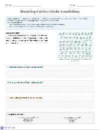 Mastering Cursive: A Transition Workbook