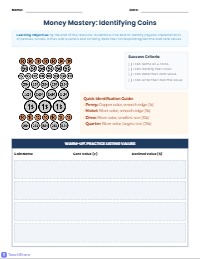 Coin Identification Warm-Up