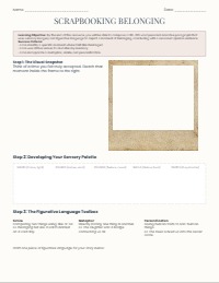 My Belonging Snapshot: A Narrative Journey