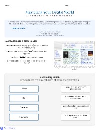 Introduction to Digital File Management