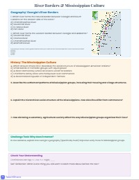 Georgia Geography and History Review