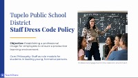 Tupelo Public School District Staff Dress Code