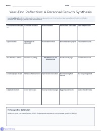 Reflective Year-End Milestone Bingo Board