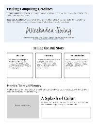 Yearbook Design Guidelines Overview