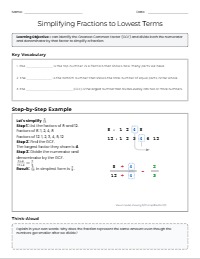 Mastering the Art of Simplifying Fractions