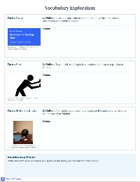 Magnetism and Electricity Vocabulary Chart