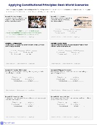 Bill of Rights Daily Scenarios