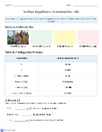 Práctica de Verbos Regulares -AR
