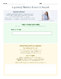 Research Project on Phobias