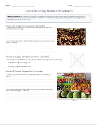 Understanding Market Structures: An Economics Exercise
