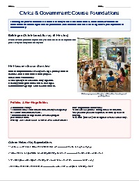 Foundations of Civics and Student Agency