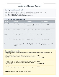 Week 3 - Literary Devices in Narrative Writing