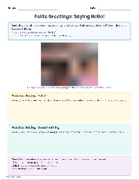 Learning Greetings