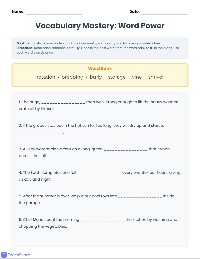 Module 9 Week 2 Vocabulary Test
