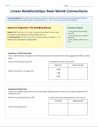 1 - Mastering Linear Relationships: From Context to Algebra
