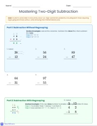 Mastering Two-Digit Subtraction Skills