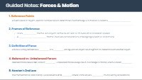 Inertial Frames and Balanced Forces Lecture