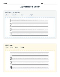 Master Alphabetical Order