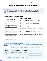 Job Application Skills