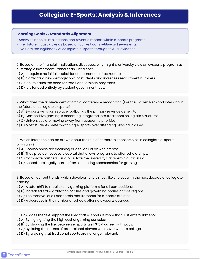 E-sports Reading Assessment