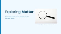 Understanding Matter Through Scientific Models